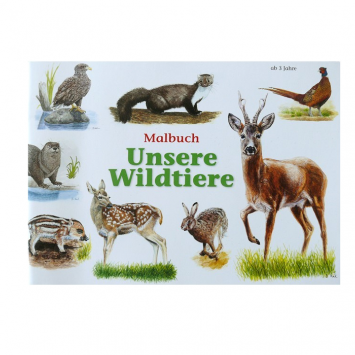 Malbuch Unsere Wildtiere