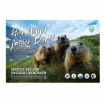 Schild Besucherlenkung Murmeltier