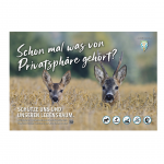 Schild Besucherlenkung Rehe