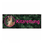 Kitzrettung pink mit Kitz