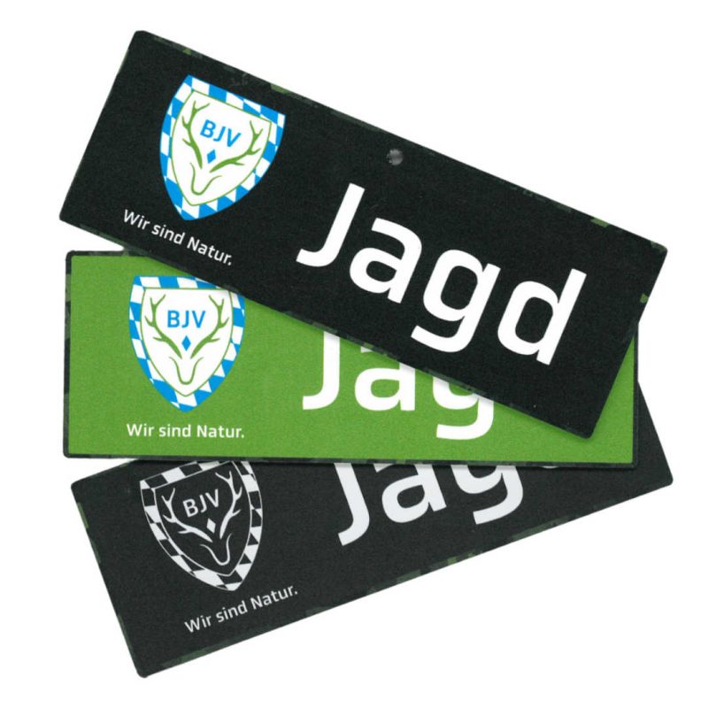 44843-44845 BJV Saugnapfschild fürs Auto Aufschrift "Jagd"